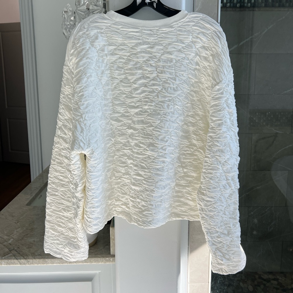 ZARA TEXTURED SWEATSHIRT - Picture 12 of 14